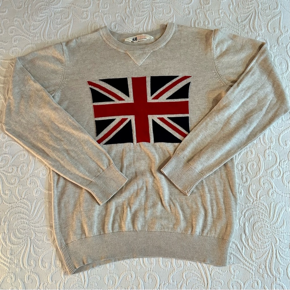 H&M Boys British Flag Sweater